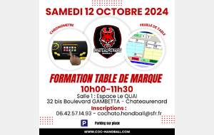 Formation table de marque